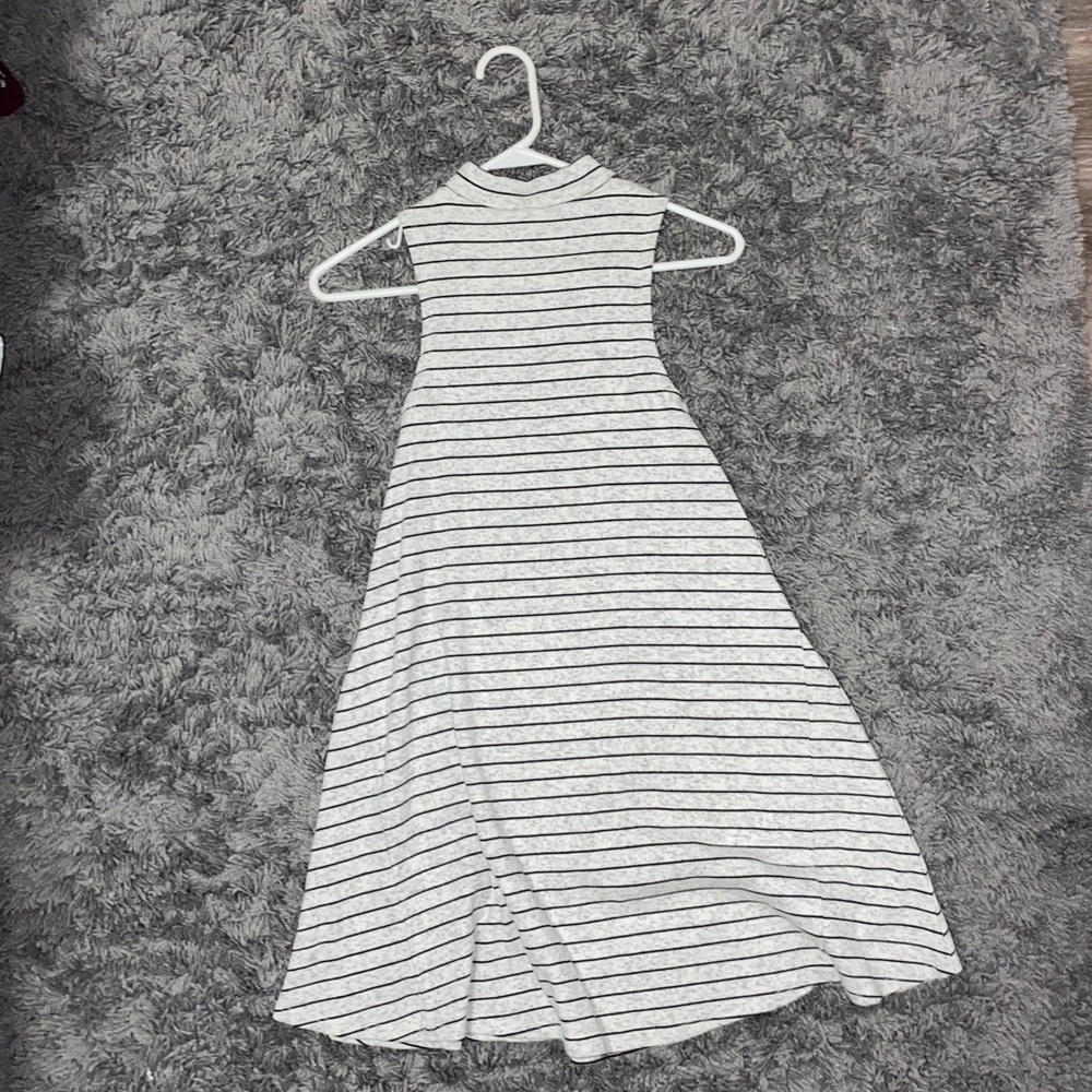 Harper Canyon || striped high-neck dress